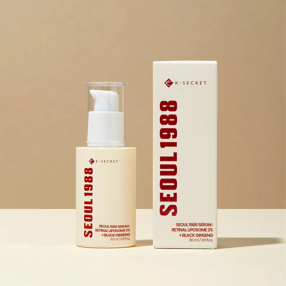 K-SECRET | SEOUL 1988 Serum : Retinal Liposome 2% + Black Ginseng 30ml (Siero viso)