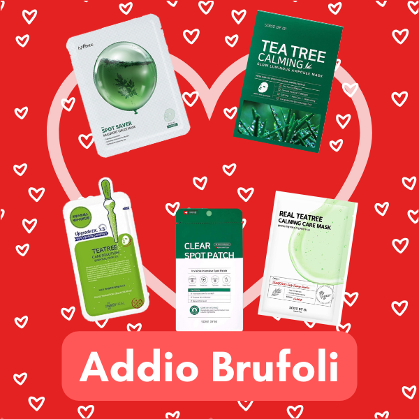 MEELOVE | Kit maschere Addio Brufoli (5 Maschere in Tessuto)