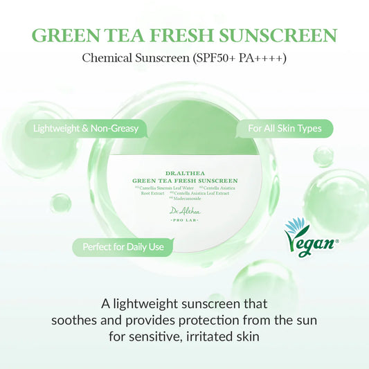 DR. ALTHEA | Green Tea Fresh Sunscreen 45ml (Protezione Solare)