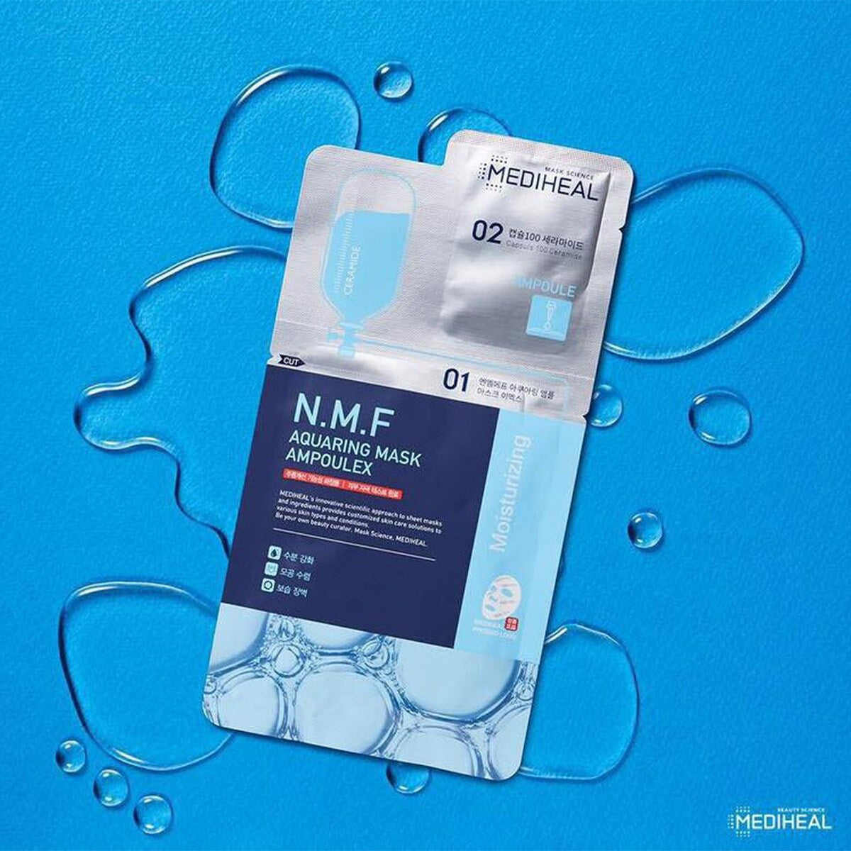 MEDIHEAL | N.M.F Aquaring Mask Ampoulex (Maschera + Ampolla)
