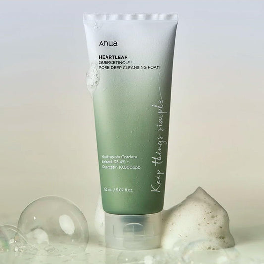 Anua | Heartleaf Quercetinol Pore Deep Cleansing Foam 150ml (Detergente viso)