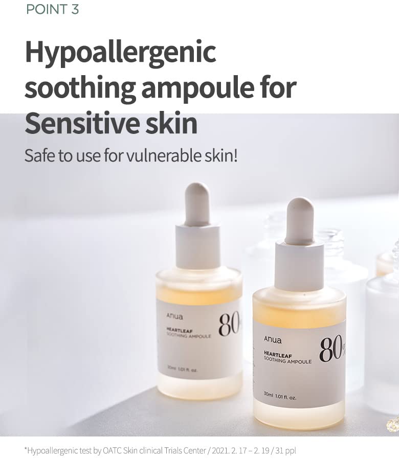 ANUA | Heartleaf 80% Soothing Ampoule 30ml