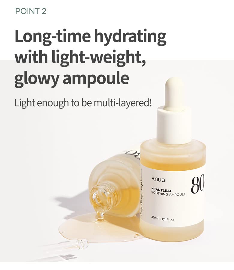 ANUA | Heartleaf 80% Soothing Ampoule 30ml