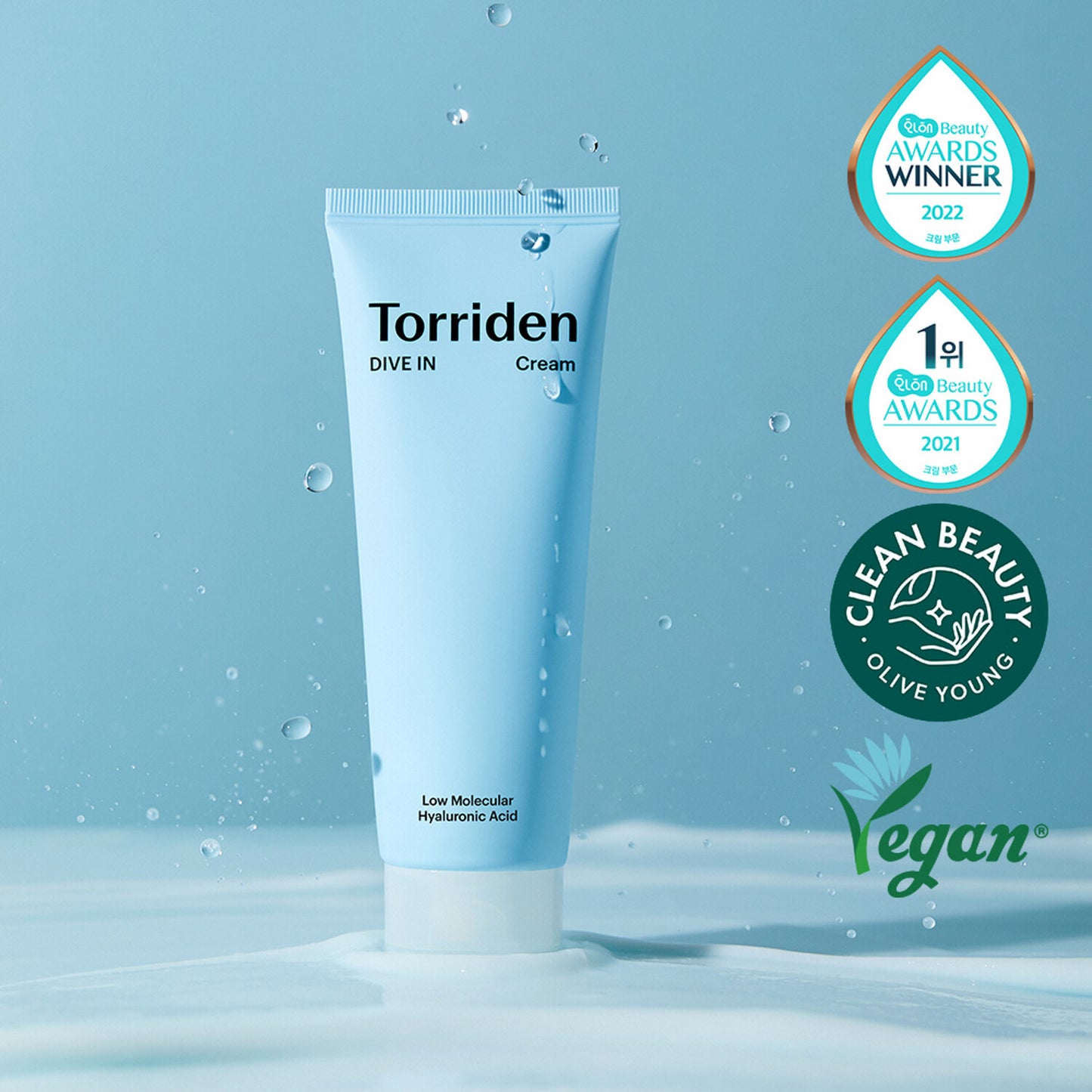 Torriden - DIVE-IN Low Molecular Hyaluronic Acid Cream - 80ml (Crema Viso)