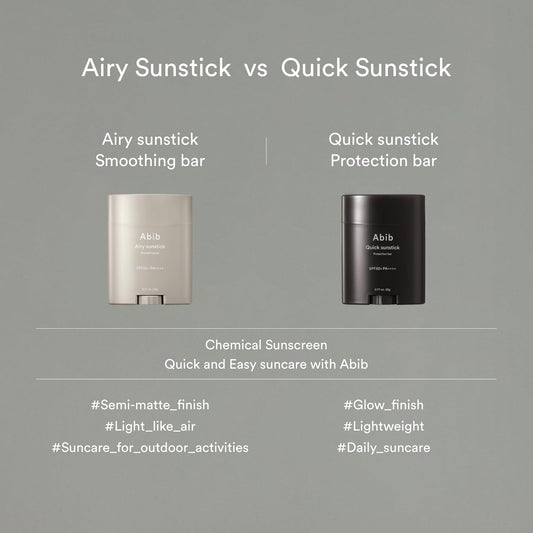 Abib | Airy Sunstick Smoothing Bar SPF50+ PA++++ - 23g (Stick Solare)