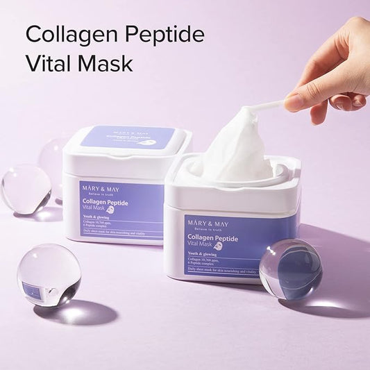 MARY & MAY | Collagen Peptide Vital Mask 30pcs (Maschere In Tessuto)