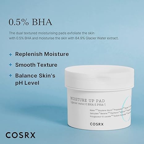 COSRX | One Step Moisture Up Pad 70pz (Dischetti Esfolianti)
