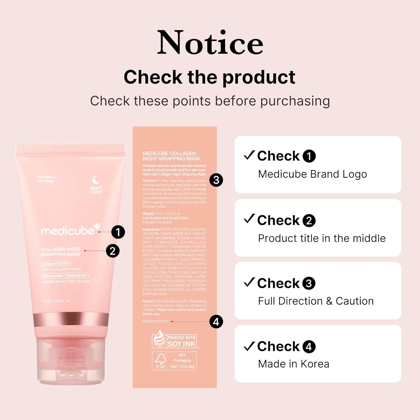 Medicube | Night Wrapping Mask 75ml (Maschera peel off)