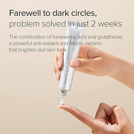 MARY & MAY | Tranexamic Acid + Glutathion Eye Cream 30ml (Crema cotorno occhi)