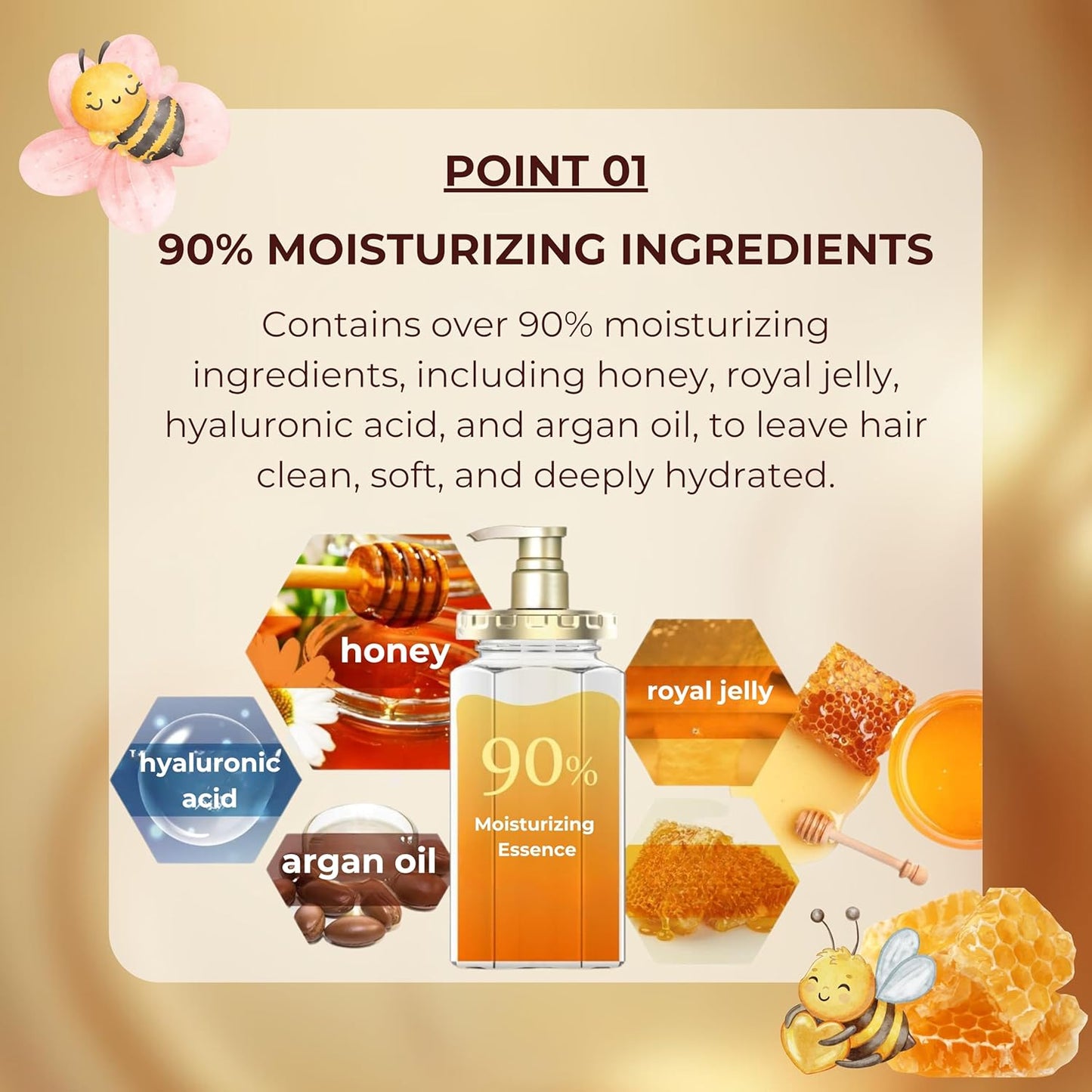 ViCREA | &honey Deep Moist Shampoo 1.0 440ml (Shampoo)