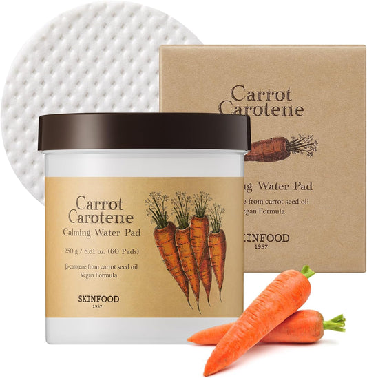 Skinfood | carrot carotene calming water pad (60 pads)
