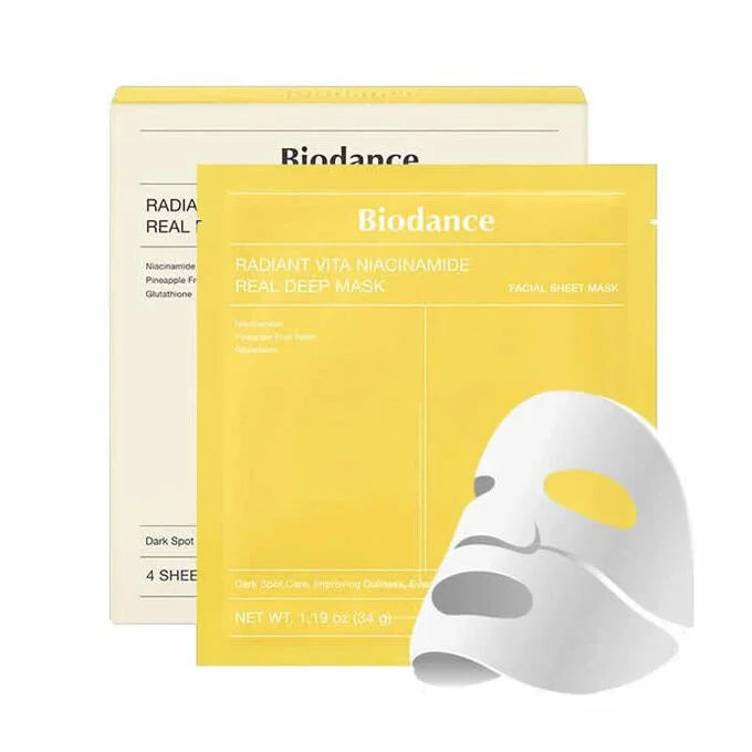 Biodance | Radiant Vita Niacinamide Real Deep Mask (Maschera viso idrogel)