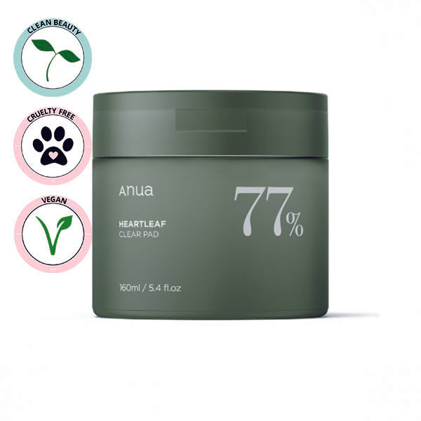 ANUA | Heartleaf 77% Clear Pad - 70 pads (Tonico in dischetti esfolianti)