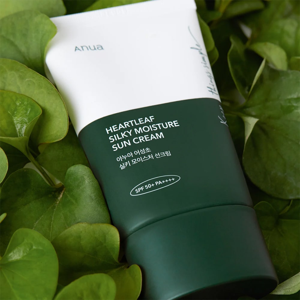 ANUA | Heartleaf Silky Moisture Sun Cream SPF50+/PA++++ 50ml (Protezione solare)
