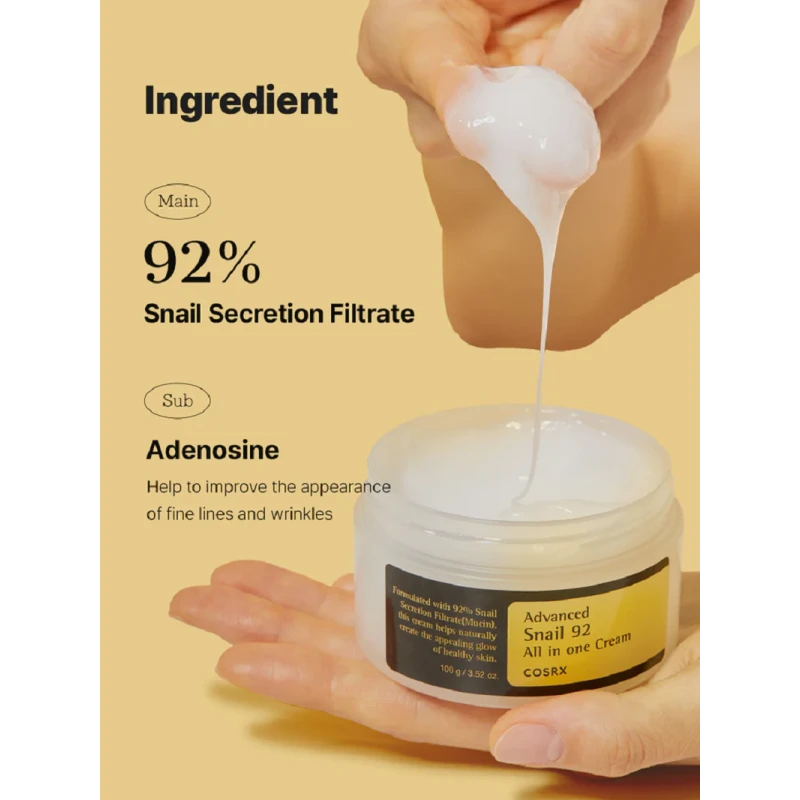 COSRX | Advanced Snail 92 All in One Cream 100 g (Crema viso)