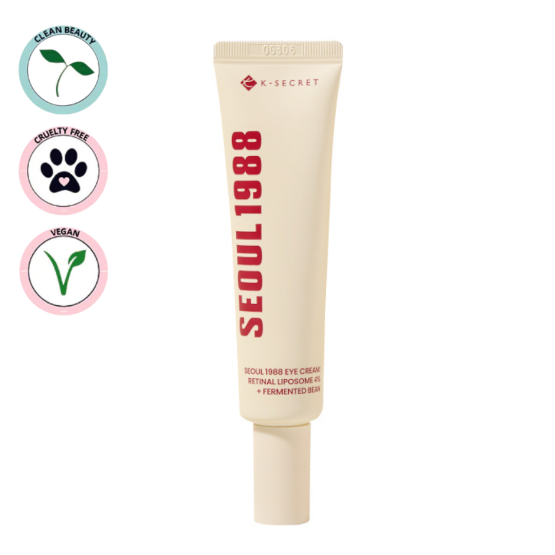 K-SECRET | Seoul 1988 Eye Cream: Retinal Liposome 4% + Fermented Bean - 30ml (Crema contorno occhi)