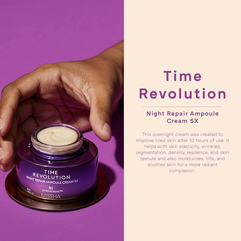MISSHA | Time Revolution Night Repair Ampoule Cream 5x - 50 ml (Crema viso)