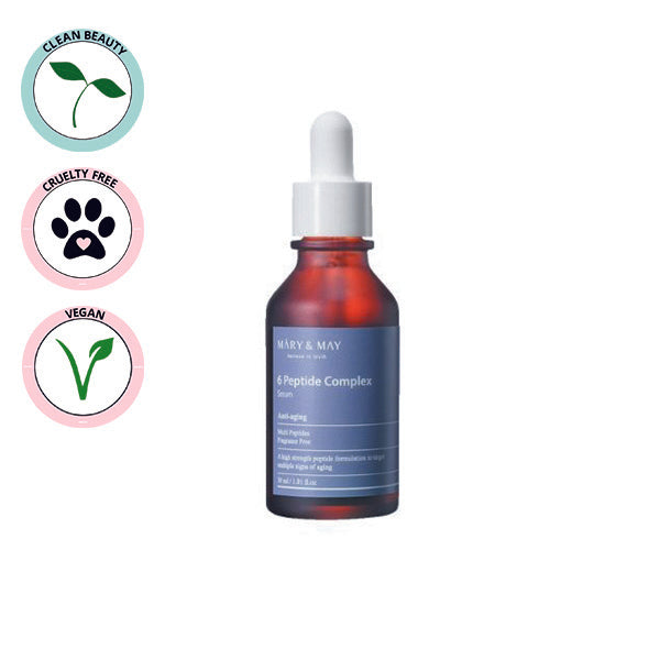 Mary& May | 6 Peptide Complex Serum - 30ml (Siero Viso)