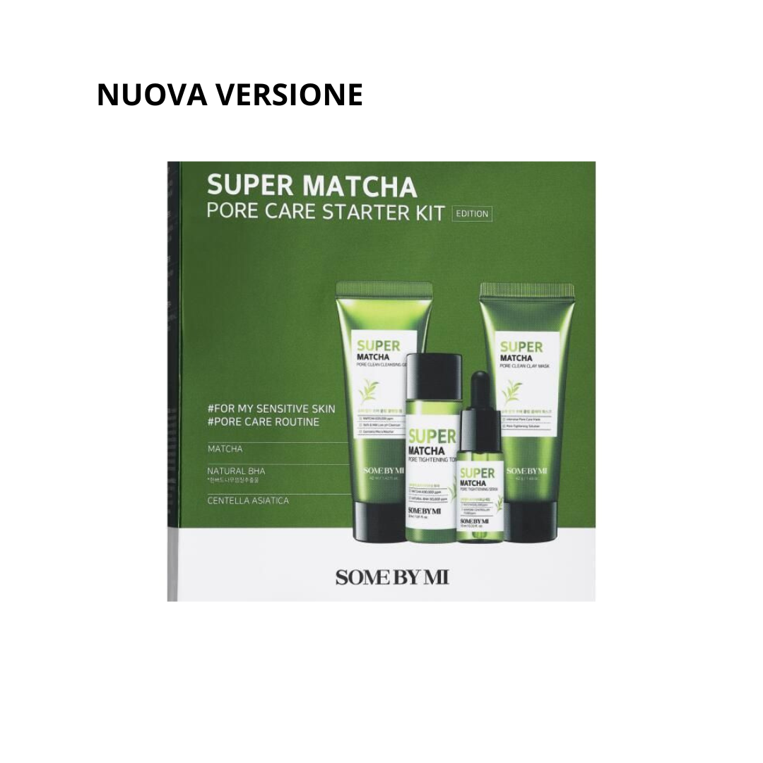 Some by Mi | Super Matcha Pore Care Starter Kit - 4pcs (ASTRINGENTE)