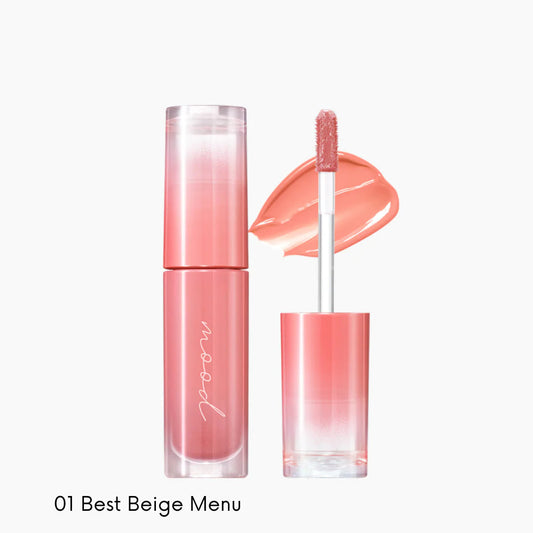 PERIPERA | Ink Mood Glowy Tint 01 Best Beige Menu 4g (Tinta Labbra)