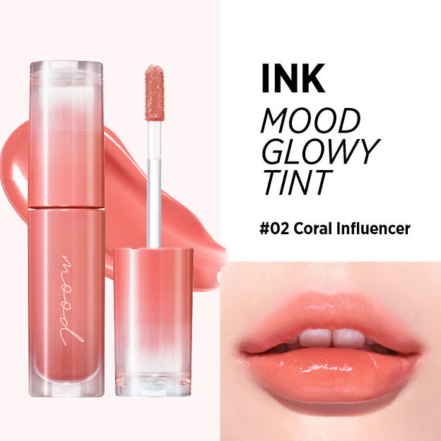 PERIPERA | Ink Mood Glowy Tint 02 Coral Influencer 4g (Tinta Labbra)