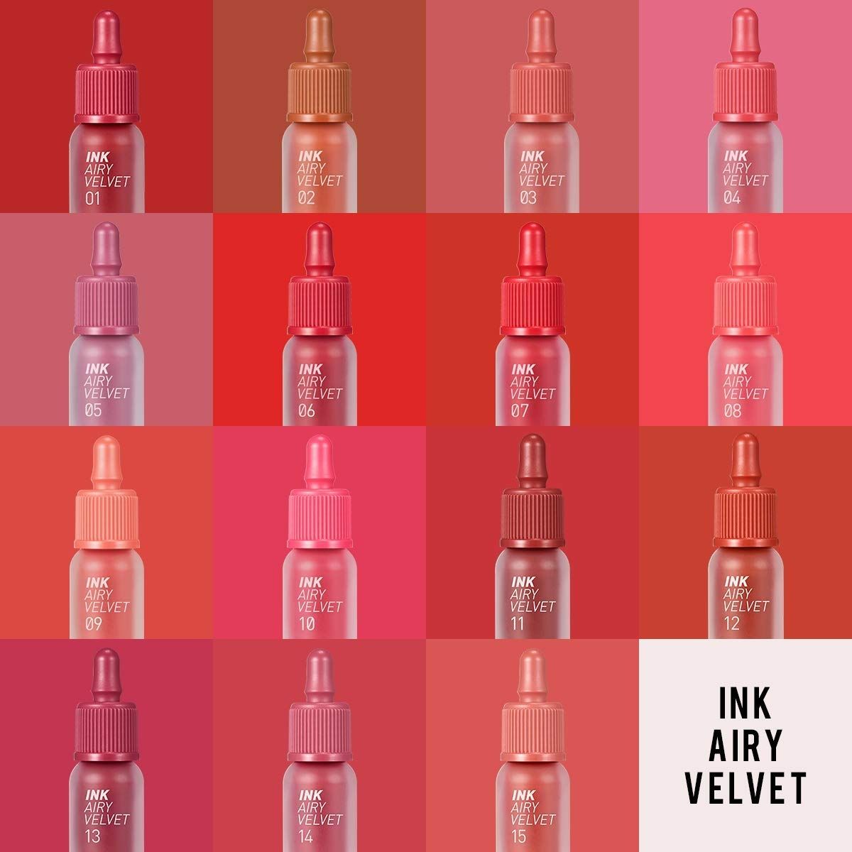 PERIPERA | Ink Airy Velvet Lip Tint - 01 Hotspot Red (Tinta Labbra)