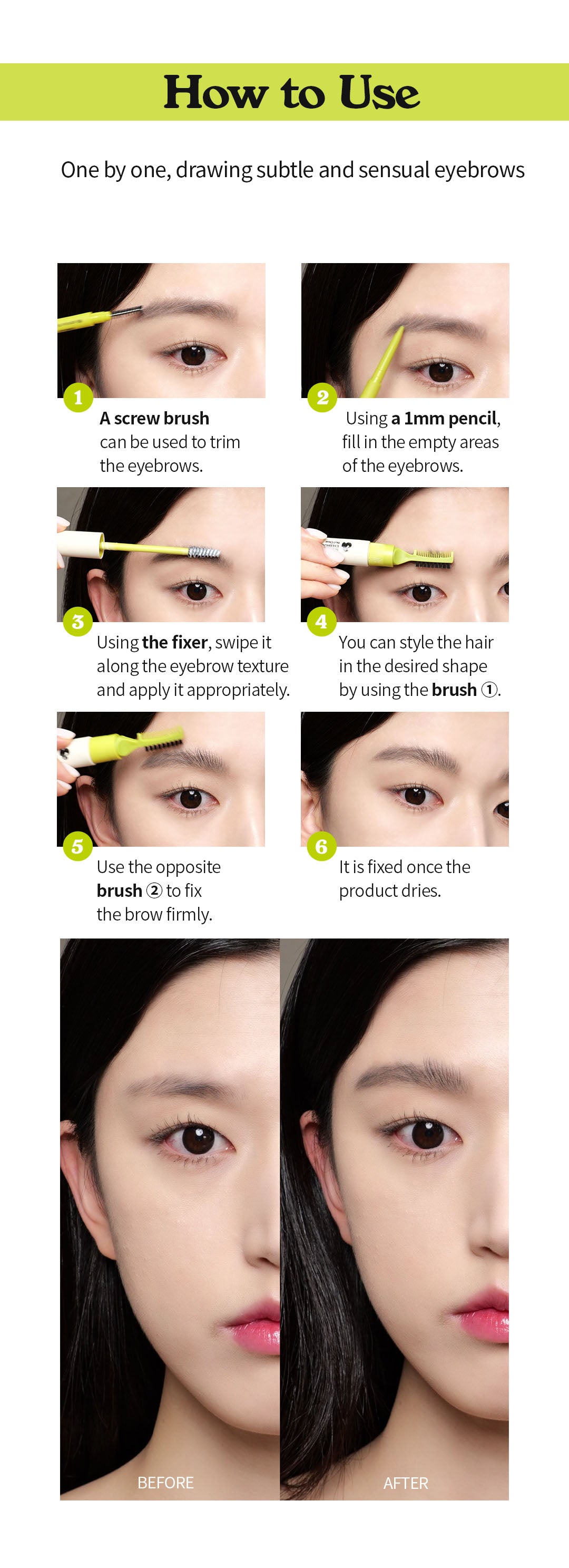 UNLEASHIA | Shaper Pomade Eyebrow Fixer - 1 Clear - 8,5g