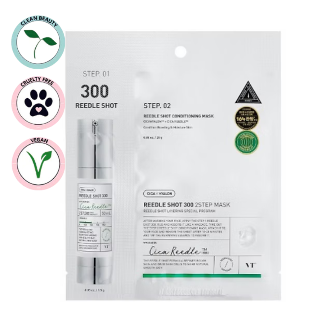 VT COSMETICS | Mild Reedle Shot 300 2-Step Mask