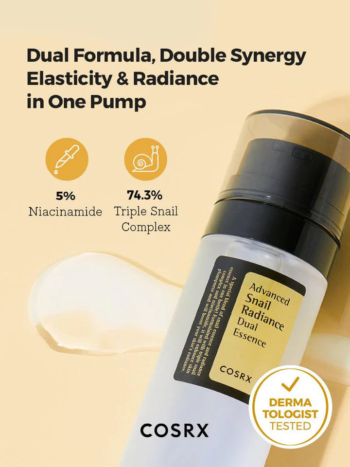 COSRX | Advanced Snail Radiance Dual Essence 80ml