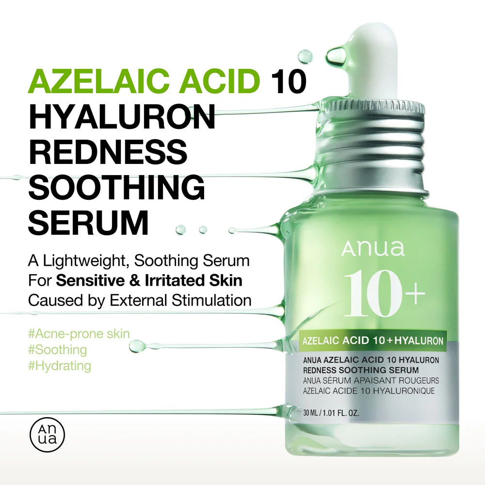 ANUA | Azelaic Acid 10 Hyaluron Redness Soothing Serum 30ml