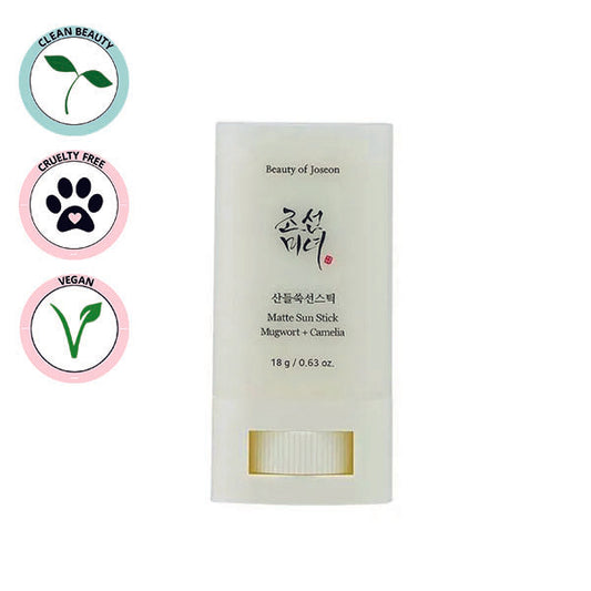 BEAUTY OF JOSEON | Matte Sun Stick : Mugwort+Camelia SPF 50+ PA++++ 18g - Stick Solare