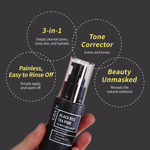 COXIR | Black Rice TXA Pore Mask 50ml (Maschera per pori)