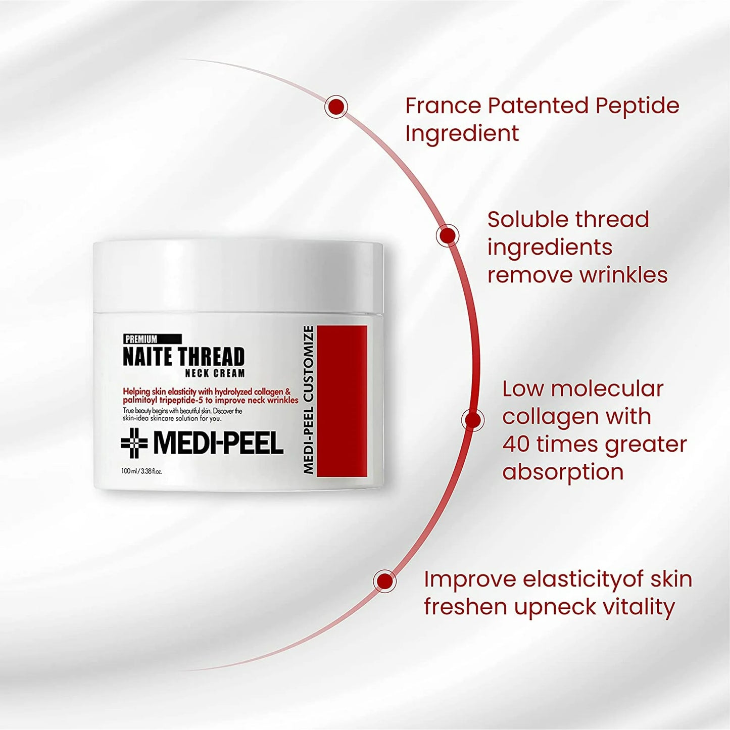 MEDI-PEEL | Premium Collagen Naite Thread Neck Cream 100ml (Crema collo)