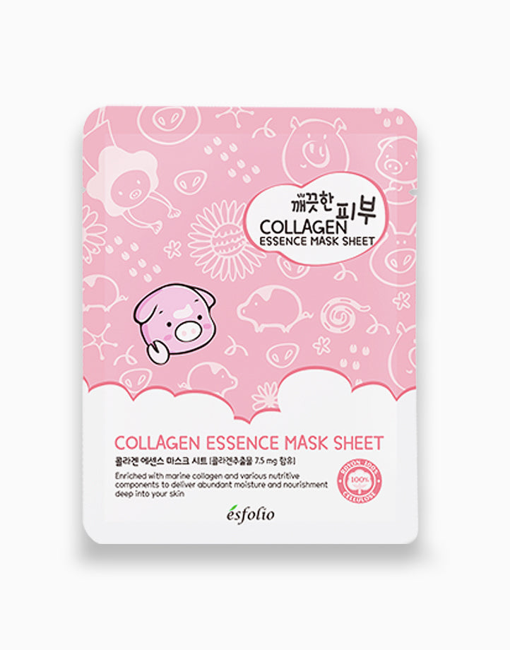 ESFOLIO Pure Skin Collagen Essence Mask Sheet (Maschera Viso) MEELOVE
