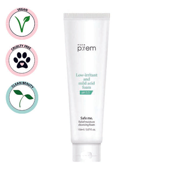 MAKE P:REM | Safe Me Relief Moisture Cleansing Foam - 150ml (Detergente Viso)