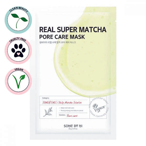 SOME BY MI | Real Super Matcha Pore Care Mask (MAschera viso astringente)