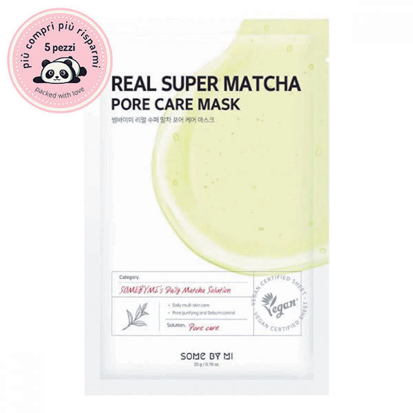 SOME BY MI | Real Super Matcha Pore Care Mask (MAschera viso astringente)