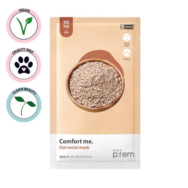 MAKE P:REM | Comfort Me. Oat Moist Mask (Maschera Viso)