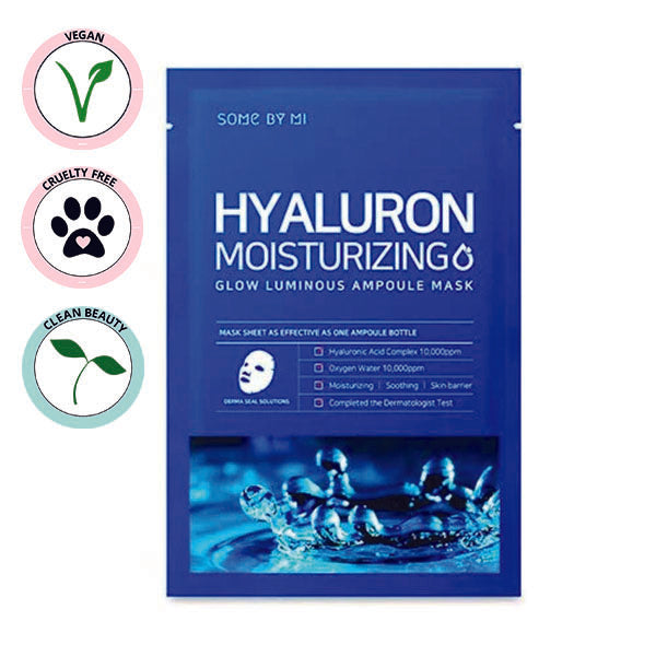 SOME BY MI | Hyaluron Moisturizing Glow Luminous Ampoule Mask 25g - Maschera In Tessuto