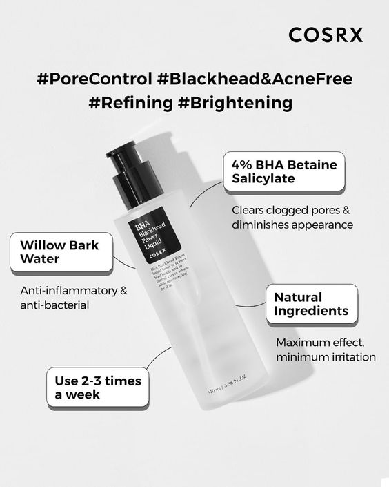 COSRX | BHA Blackhead Power Liquid 100 ml (Peeling Chimico)