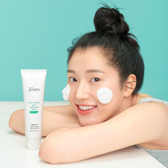 MAKE P:REM | Safe Me Relief Moisture Cleansing Foam - 150ml (Detergente Viso)