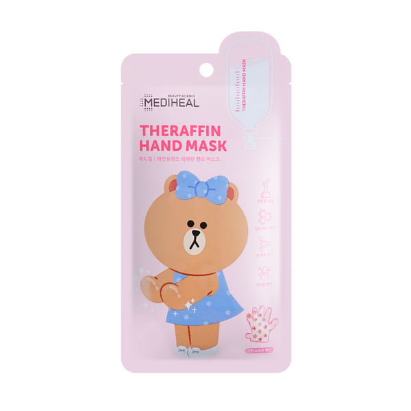 MEDIHEAL | Line Friends Theraffin Hand Mask - 1pz (Maschera Mani)