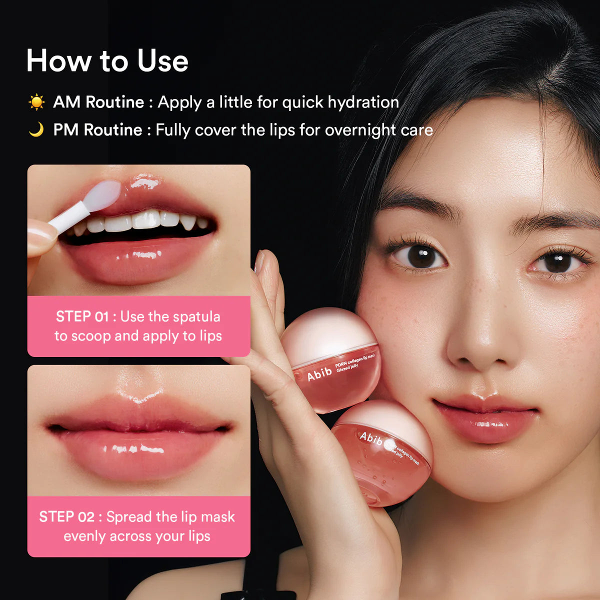 ABIB | PDRN Collagen Lip Mask Glazed Jelly 11g (Maschera Labbra)