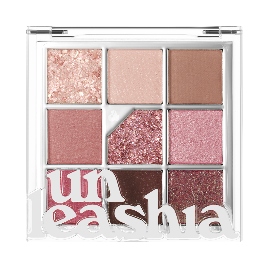 UNLEASHIA | Glitterpedia Eye Palette - 5 All of Dusty Rose - 6,6g