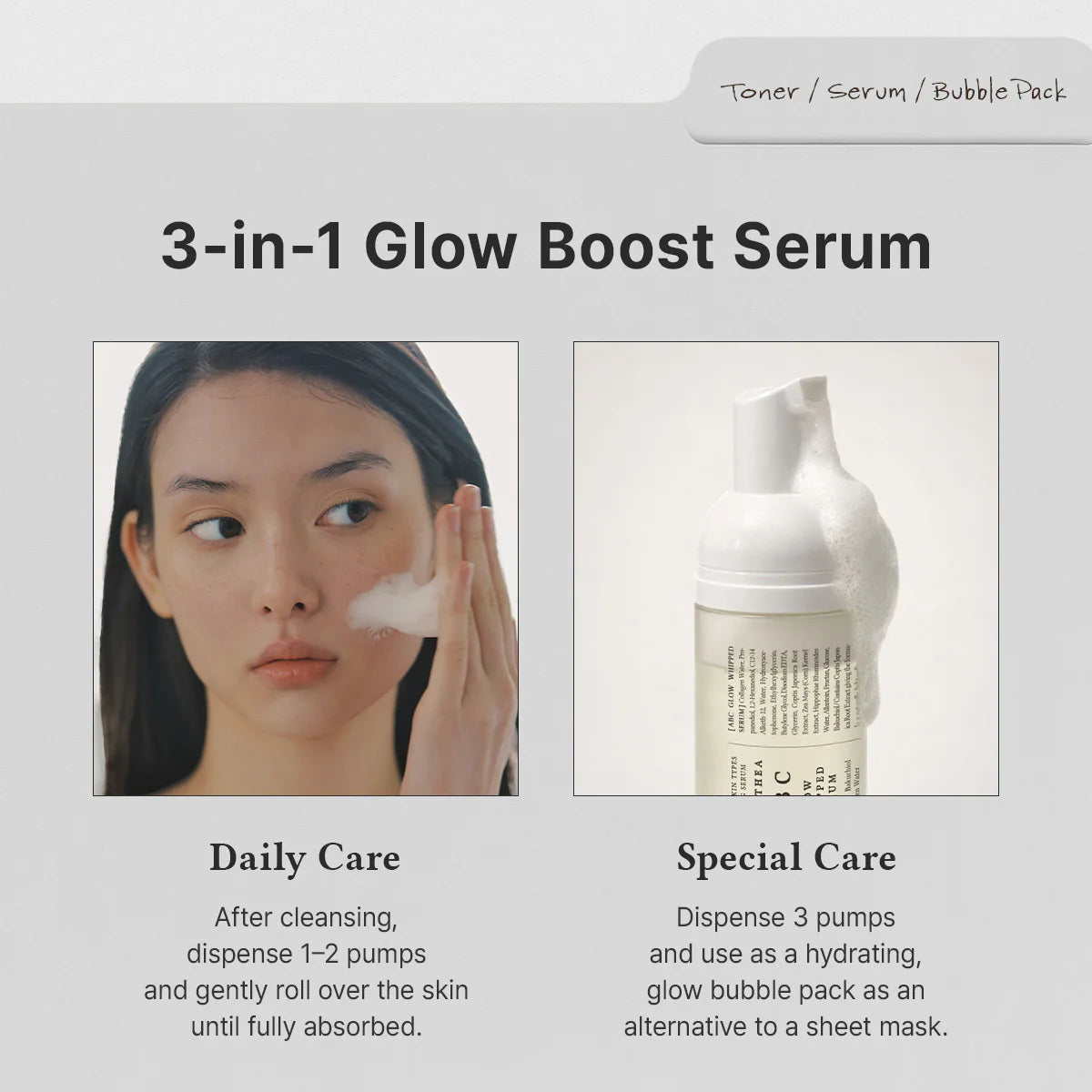 DR. ALTHEA | ABC Glow Whipped Serum 100ml (Siero schiumogeno)