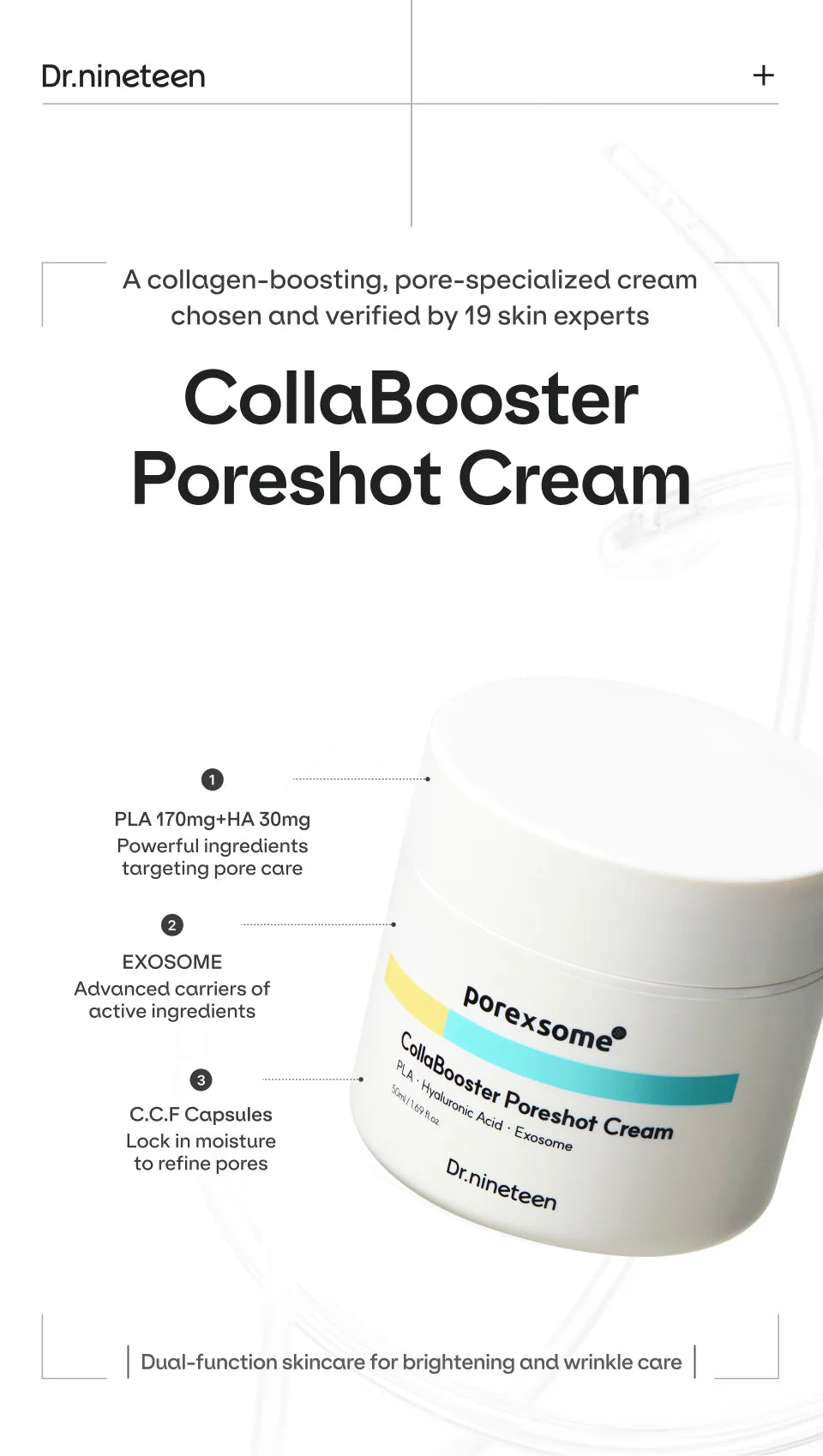 Dr.nineteen | PoreXsome Collabooster Poreshot Cream 50ml (Crema viso)
