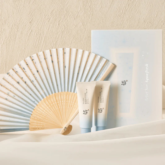 Beauty of Joseon | Relief Sun Aqua-Fresh Kit (2 spf + ventaglio)