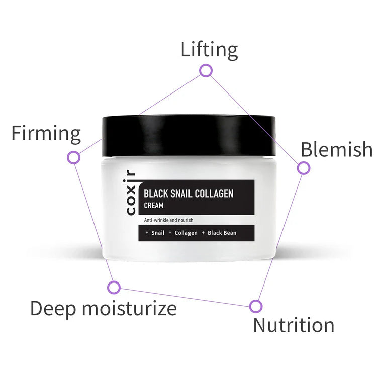 COXIR | Black Snail Collagen Cream 50ml (Crema viso)