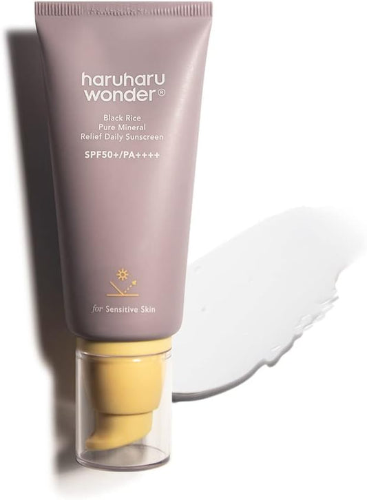 HARUHARU WONDER | Black Rice Pure Mineral Relief Daily Sunscreen SPF50+/PA++++ 50ml