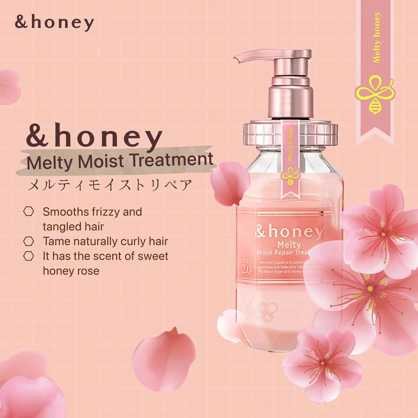 ViCREA | &honey Melty Moist Repair Treatment 2.0 445g (Balsamo)